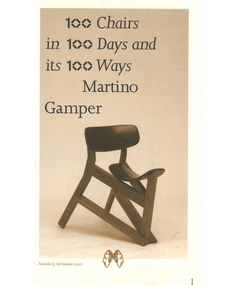 100 Chairs in 100 Days and its 100 Ways